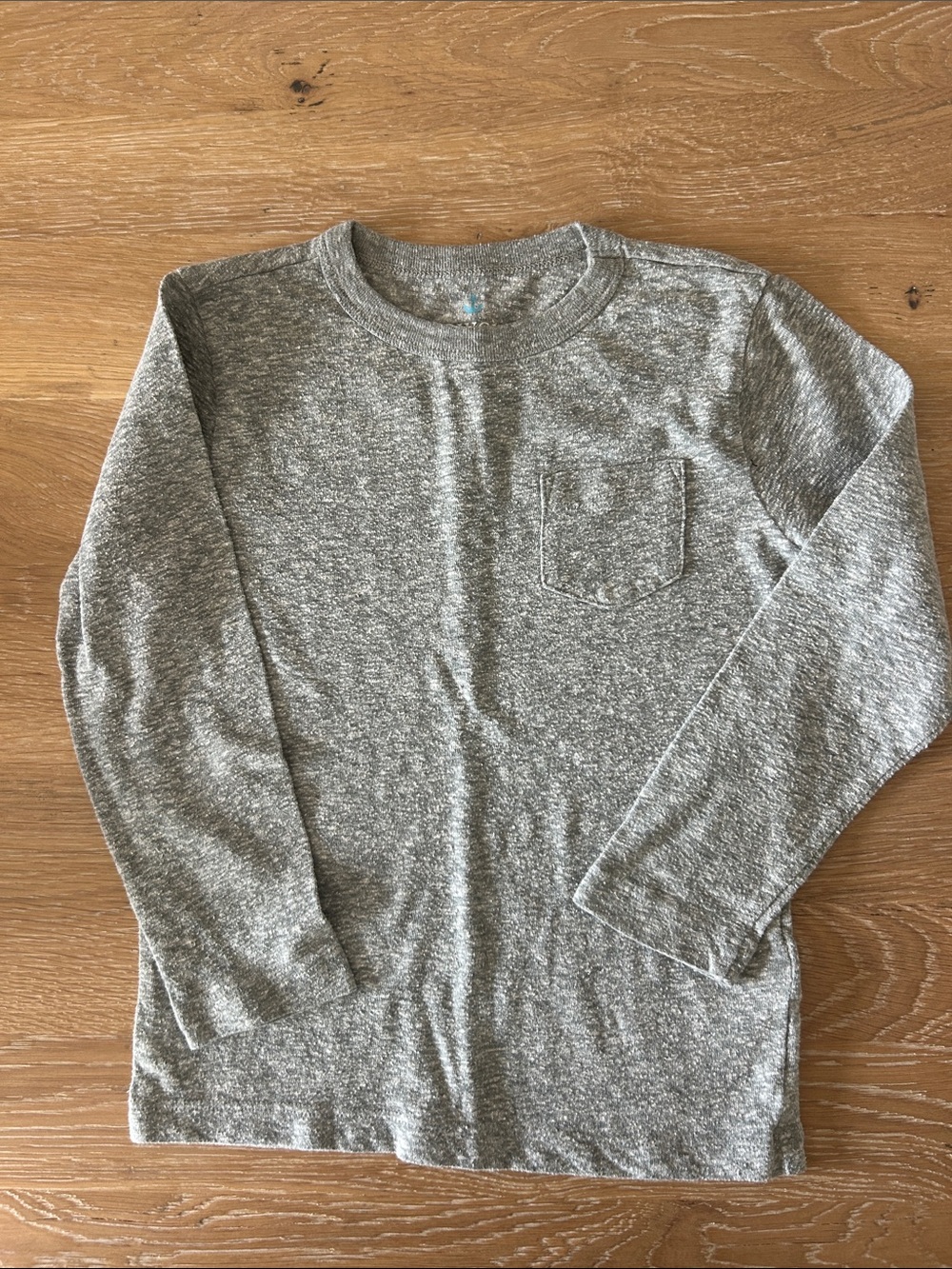 Heather Gray Long Sleeve Pocket Tee